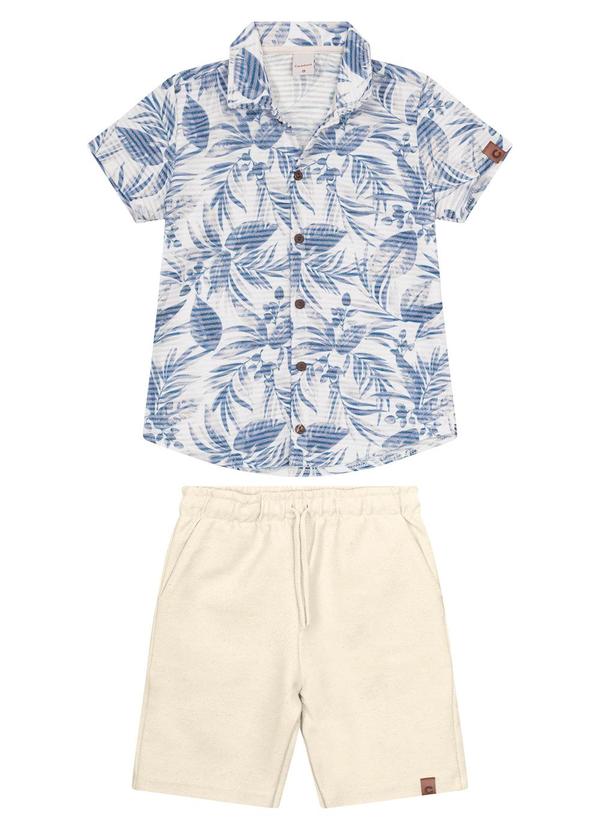 Carinhoso - Conjunto Azul Folhagens Comfort Menino 2