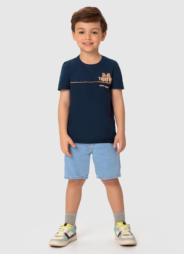 Malwee Kids - Conjunto Azul Marinho Come Together com Jeans
