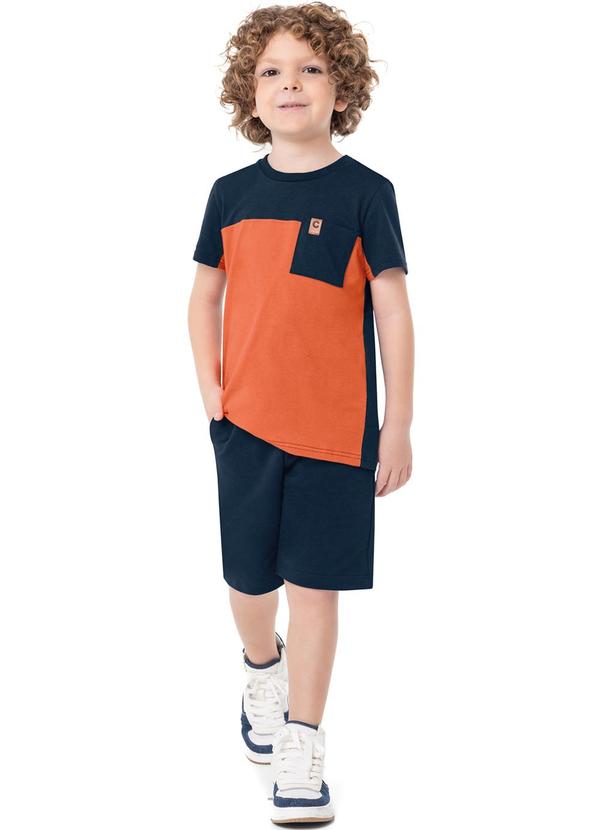 Carinhoso - Conjunto Azul Marinho Comfort em Moletom Menino