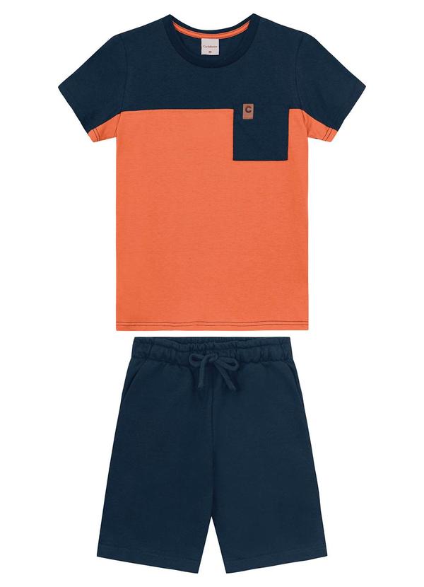 Carinhoso - Conjunto Azul Marinho Comfort em Moletom Menino 2