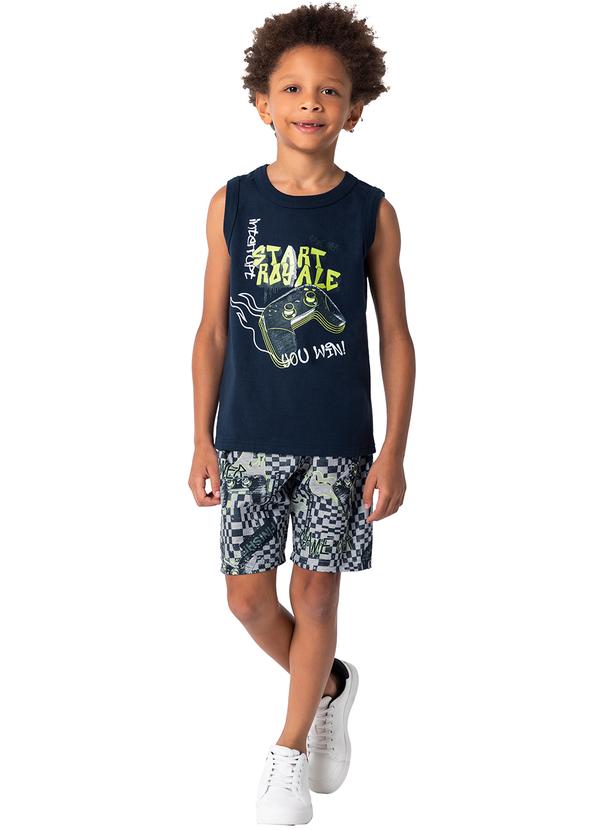 Malwee Kids - Conjunto Azul Marinho Start Royale Menino