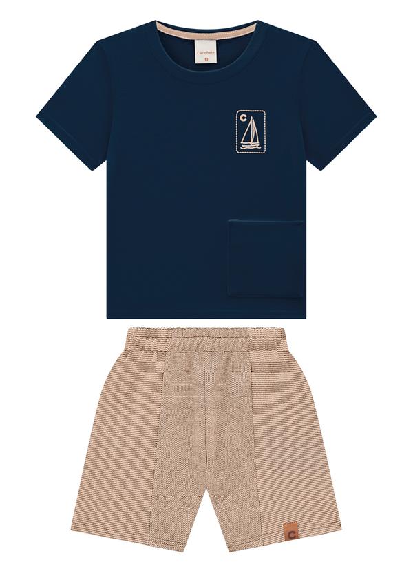 Carinhoso - Conjunto Azul Marinho Veleiro Comfort Menino 1