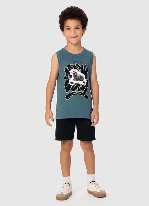 Malwee Kids - Conjunto Azul Petróleo It'S a New Day Menino