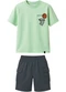 Malwee Kids - Conjunto Basquete com Bordado Azul Marinho - variação: Verde Pastel