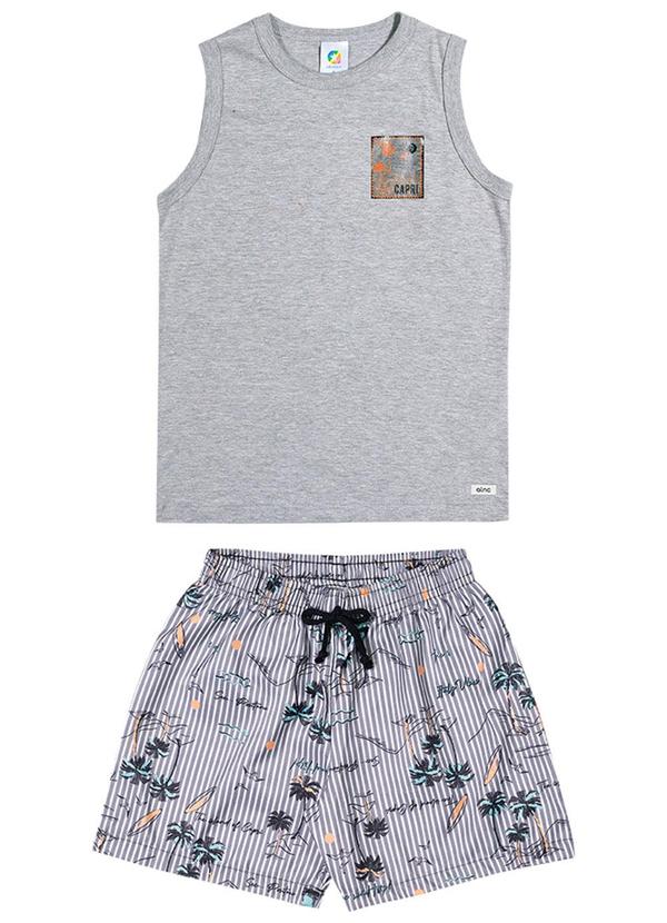 Alenice - Conjunto Beach Days Menino Cinza