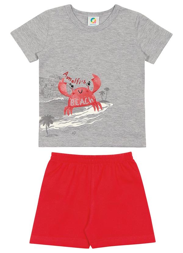 Alenice - Conjunto Beach Fun Meninos Cinza