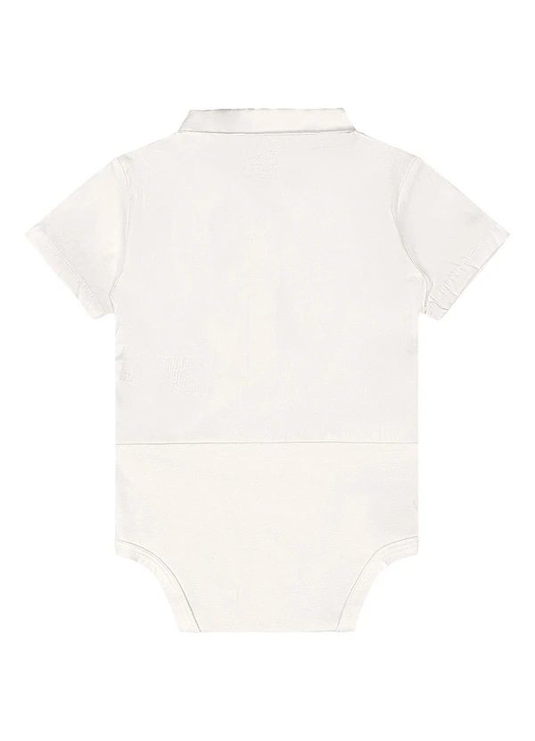 Quimby - Conjunto Bebê Body Gravata Bermuda Branco 4