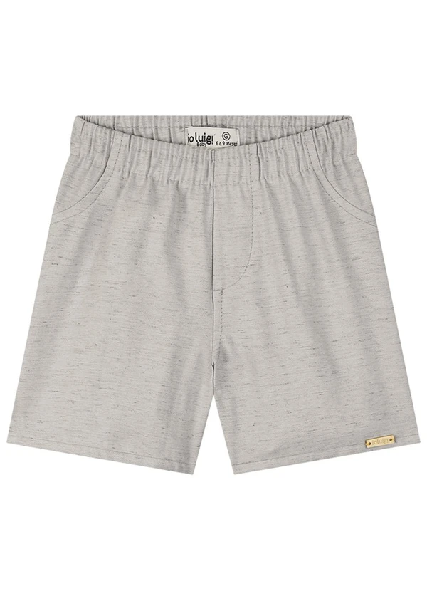Ioluig - Conjunto Bebê Camisa e Bermuda Tecido Linho Bege 3