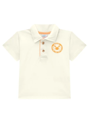 Marlan - Conjunto Bebê Camisa Polo e Bermuda Summer Bege - MARLAN