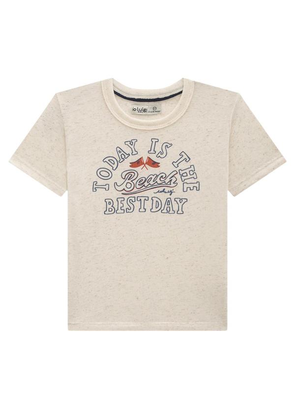 Ioluig - Conjunto Bebê Camiseta e Bermuda Best Day Bege 3
