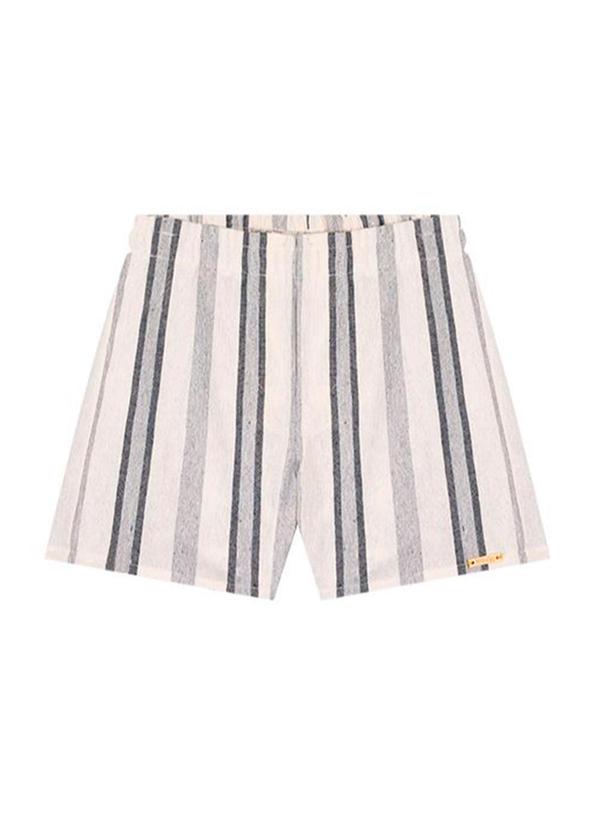 Ioluig - Conjunto Bebê Camiseta e Bermuda em Sarja Azul 4