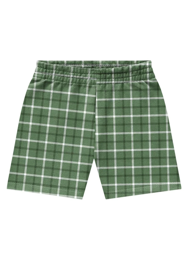 Marlan - Conjunto Bebê Camiseta e Bermuda Moletinho Bege 2