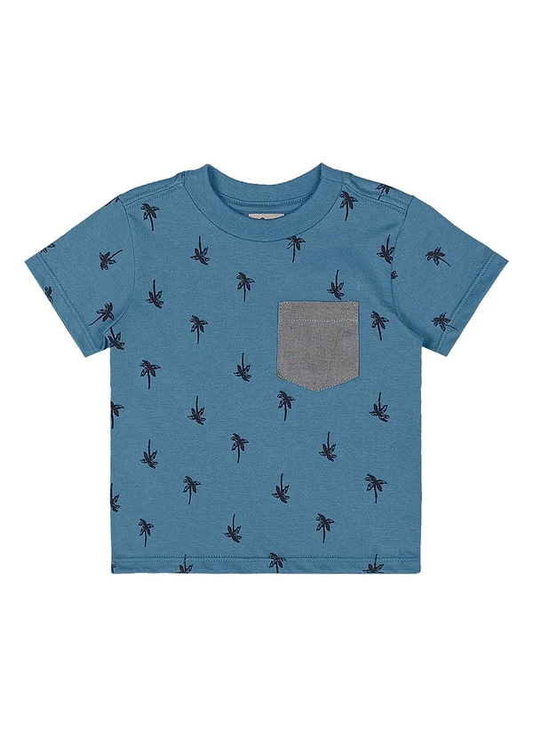 Quimby - Conjunto Bebê Camiseta e Bermuda Azul 2