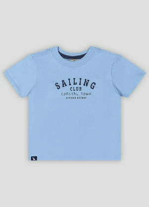 Conjunto Bebê Camiseta e Bermuda Quimby Azul - QUIMBY