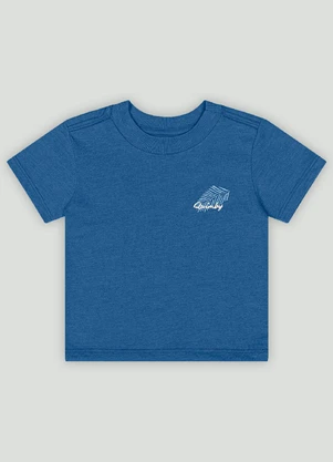 Conjunto Bebê Camiseta e Bermuda Quimby Azul - QUIMBY