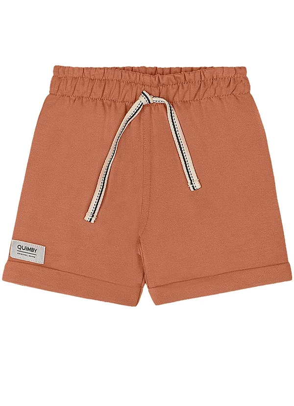 Quimby - Conjunto Bebê Camiseta e Bermuda Quimby Bege 4
