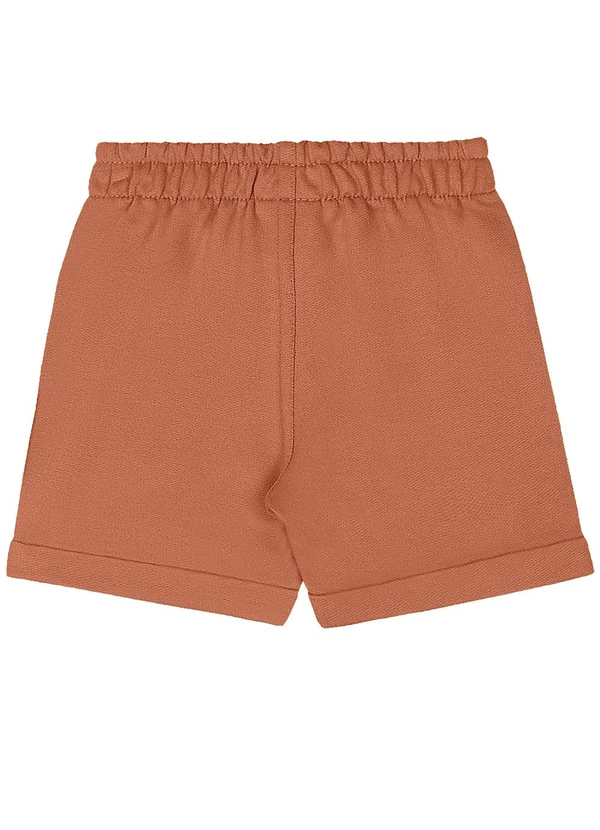 Quimby - Conjunto Bebê Camiseta e Bermuda Quimby Bege 6