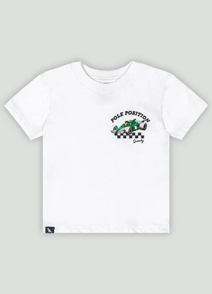 Conjunto Bebê Camiseta e Bermuda Quimby Branco - QUIMBY