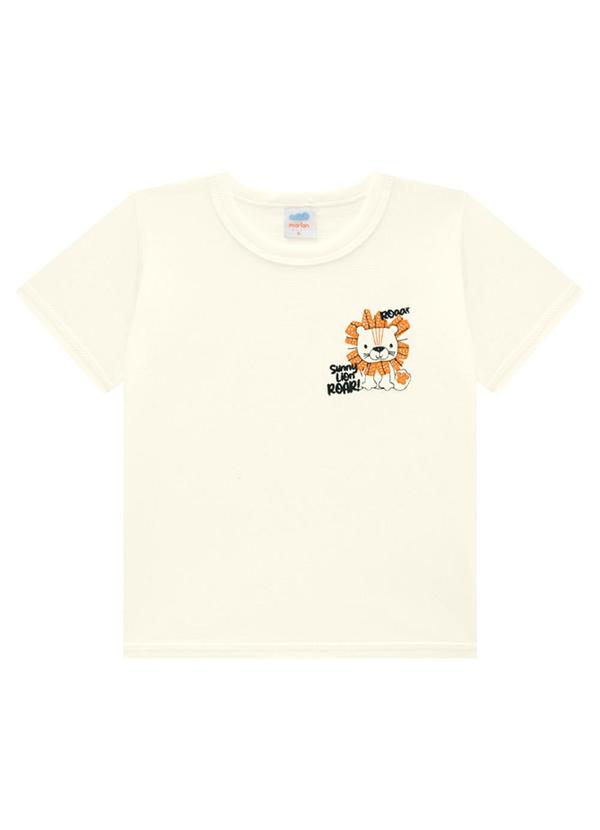 Marlan - Conjunto Bebê Camiseta e Bermuda Sunny Lion Bege
