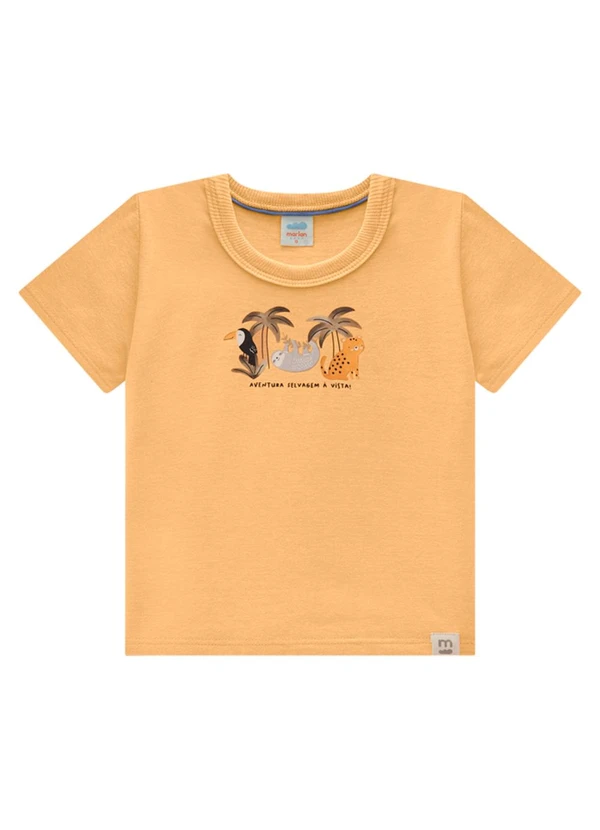 Marlan - Conjunto Bebê Camiseta e Bermuda Tropi Laranja 2
