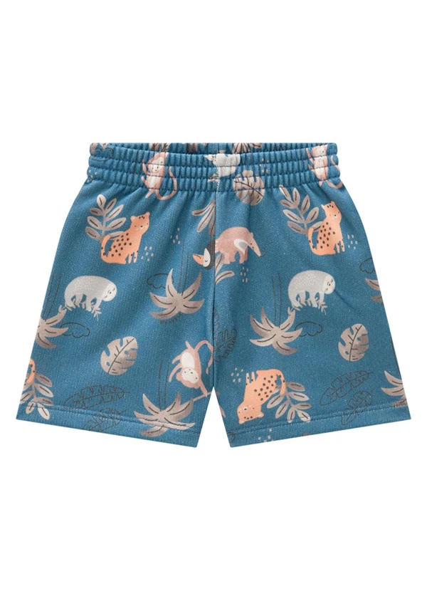 Marlan - Conjunto Bebê Camiseta e Bermuda Tropi Laranja 3