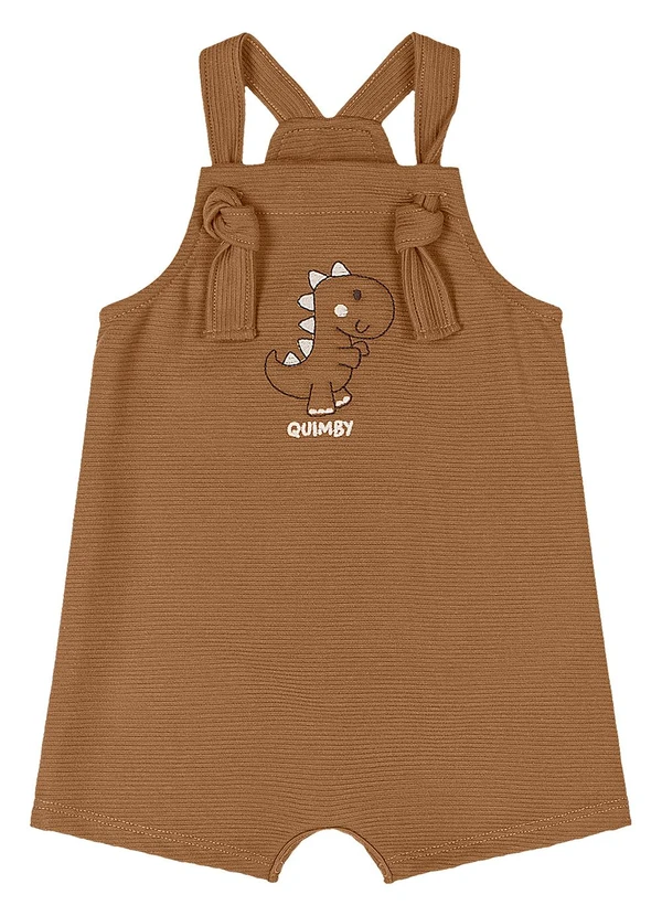 Quimby - Conjunto Bebê Camiseta e Jardineira Bege 5