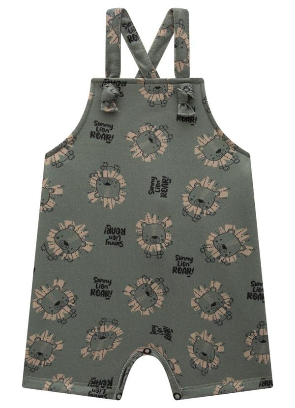 Marlan - Conjunto Bebê Camiseta e Jardineira Sunny Verde