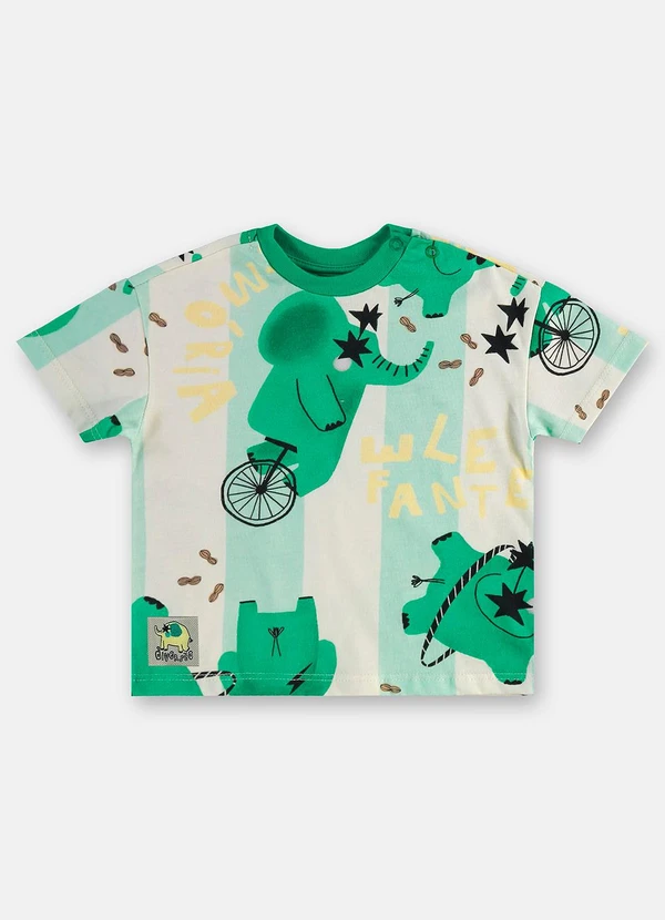 Três e Já - Conjunto Bebê Camiseta e Short Branco 3