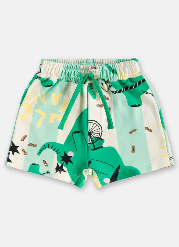 Três e Já - Conjunto Bebê Camiseta e Short Branco 4