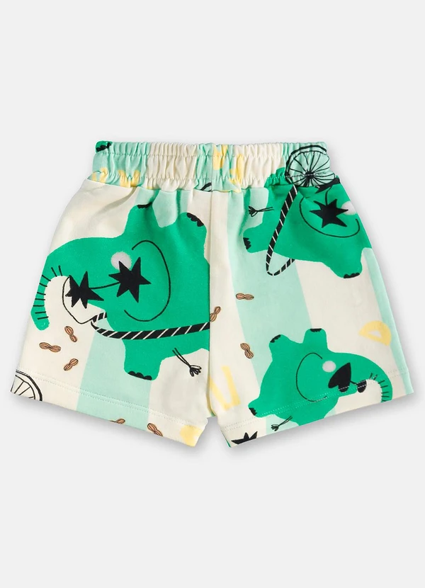 Três e Já - Conjunto Bebê Camiseta e Short Branco 7