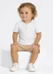 Alakazoo - Conjunto Bebê com Bermuda e Camisa Branco - variação: Branco