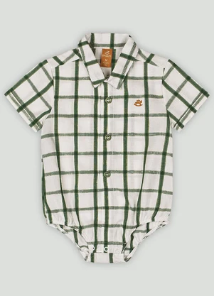 Conjunto Bebê com Body e Bermuda Up Baby Verde - UP BABY