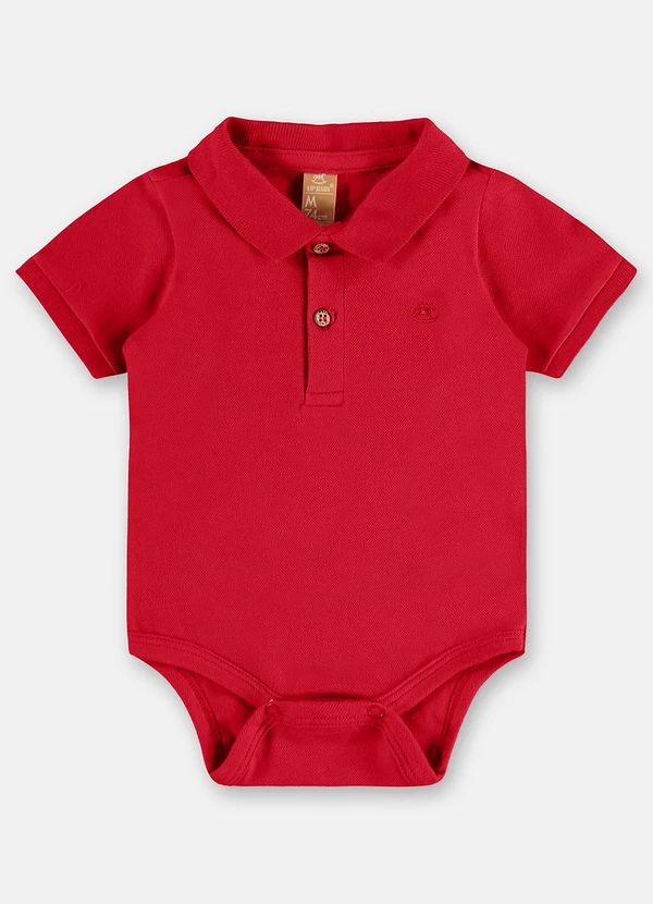 Up Baby - Conjunto Bebê com Body e Bermuda Vermelho 3