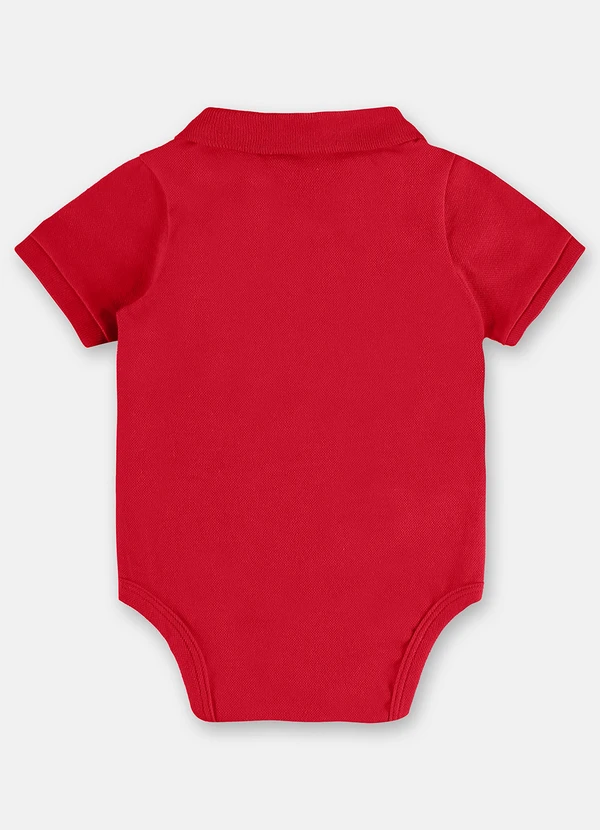 Up Baby - Conjunto Bebê com Body e Bermuda Vermelho 4