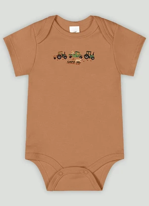 Conjunto Bebê com Body e Shorts Up Baby Marrom - UP BABY