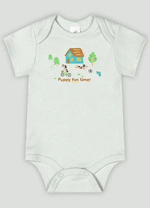 Conjunto Bebê com Body e Shorts Up Baby Verde - UP BABY