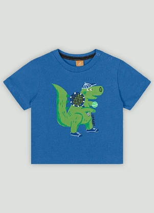 Conjunto Bebê com Camiseta e Bermuda Up Baby Azul - UP BABY