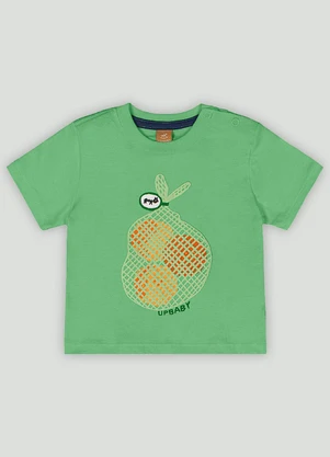 Conjunto Bebê com Camiseta e Bermuda Up Baby Verde - UP BABY