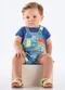 Up Baby - Conjunto Bebê com Jardineira e Body Azul - variação: Azul