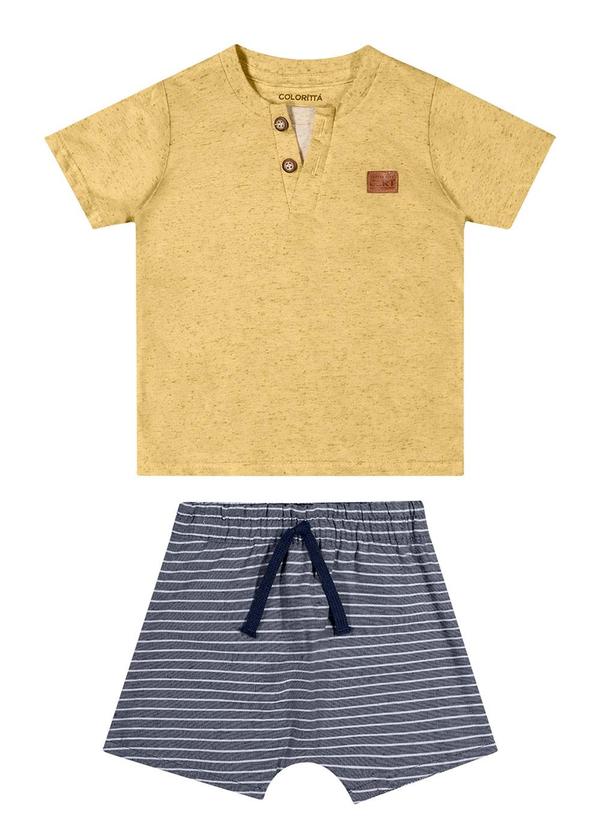 Colorittá - Conjunto Bebê Eco Linho Colorittá Amarelo