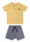 Colorittá - Conjunto Bebê Menino Eco Linho Colorittá Bege - variação: Amarelo