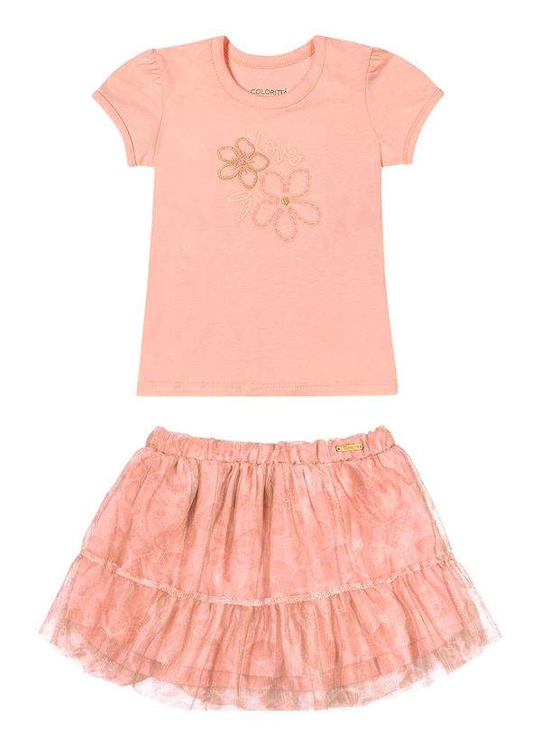 Colorittá - Conjunto Bebê Menina Flores Colorittá Rosa