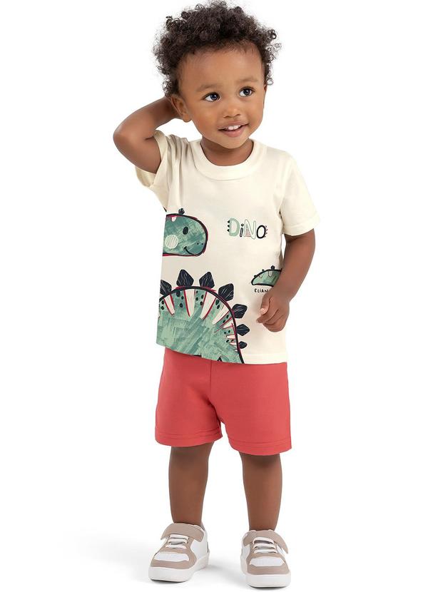 Elian - Conjunto Bebê Menino Aventura Elian Bege