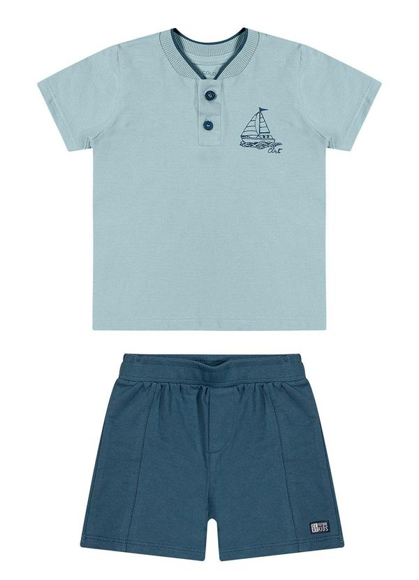 Colorittá - Conjunto Bebê Menino Barco Colorittá Azul
