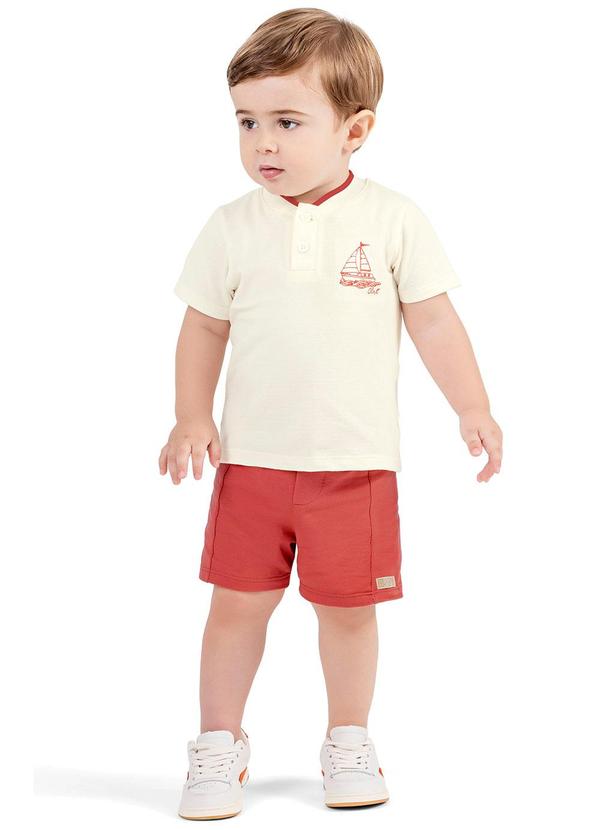 Colorittá - Conjunto Bebê Menino Barco Colorittá Bege