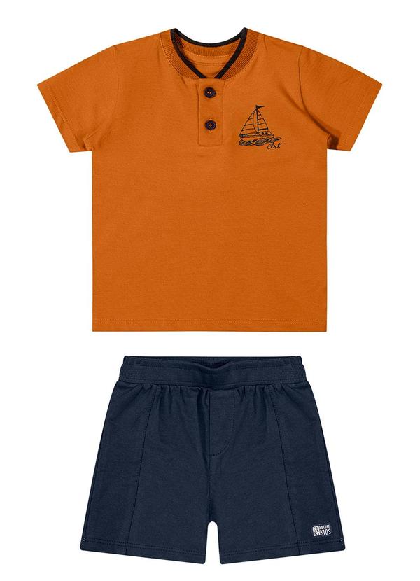 Colorittá - Conjunto Bebê Menino Barco Colorittá Marrom