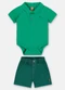 Up Baby - Conjunto Bebê Menino Body e Bermuda Verde - variação: Verde