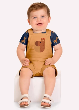 Kyly - Conjunto Bebê Menino Bordado Azul - KYLY