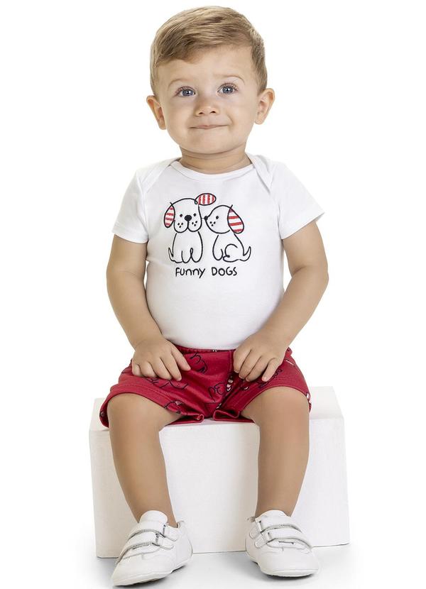 Kyly - Conjunto Bebê Menino Branco