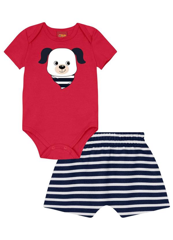 Kyly - Conjunto Bebê Menino Cachorrinho Vermelho 2